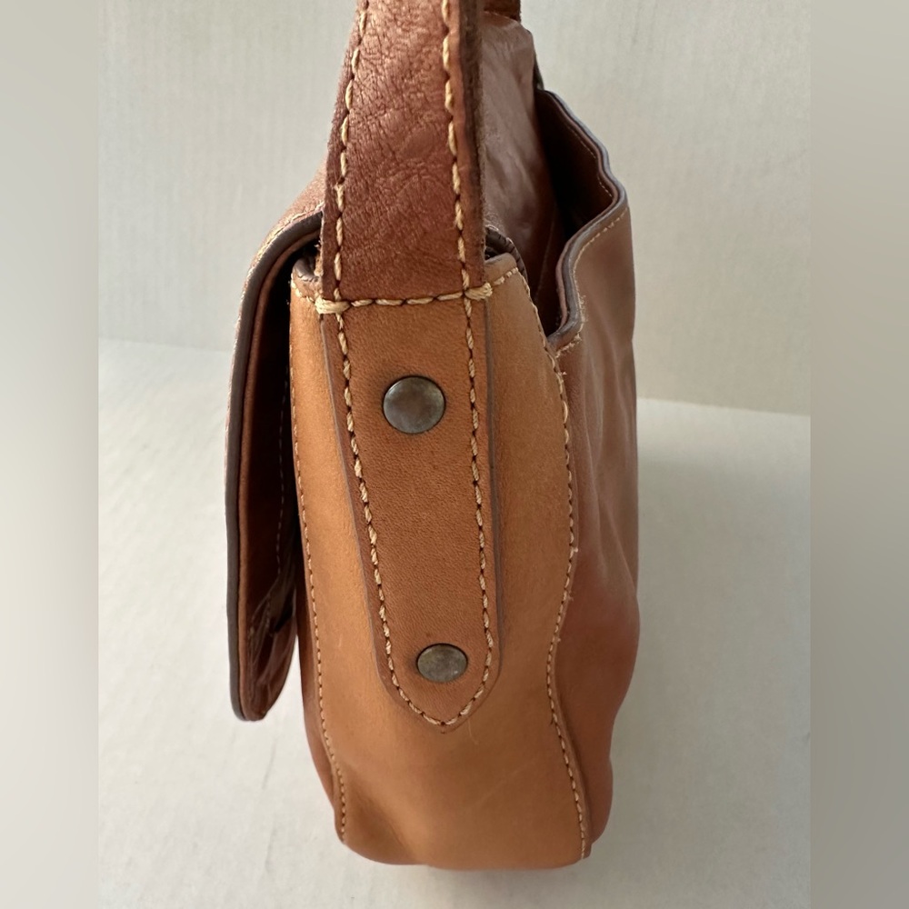 Frye Olivia Leather Crossbody Bag Messenger Saddle Style Purse - Picture 8 of 17
